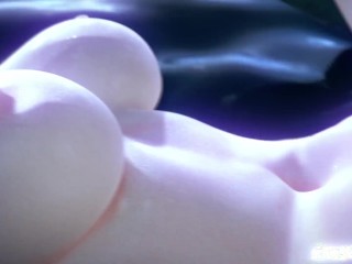 Clorinde gets her holes filled by 6 big slimy thingies