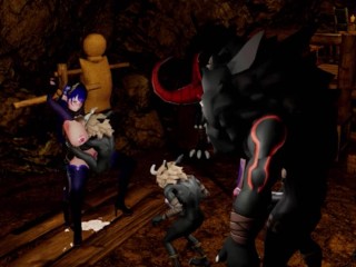 Genshin Impact – Raiden Shogun Gangbang Sex