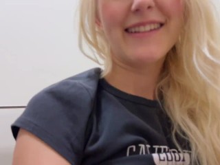 Random guy fucks me in a sports bar and cums on my face – Eva Elfie