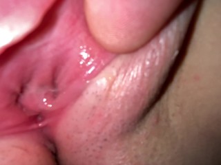 Submissive bitch lets her stepdad touch her virgin pink vagina REAL